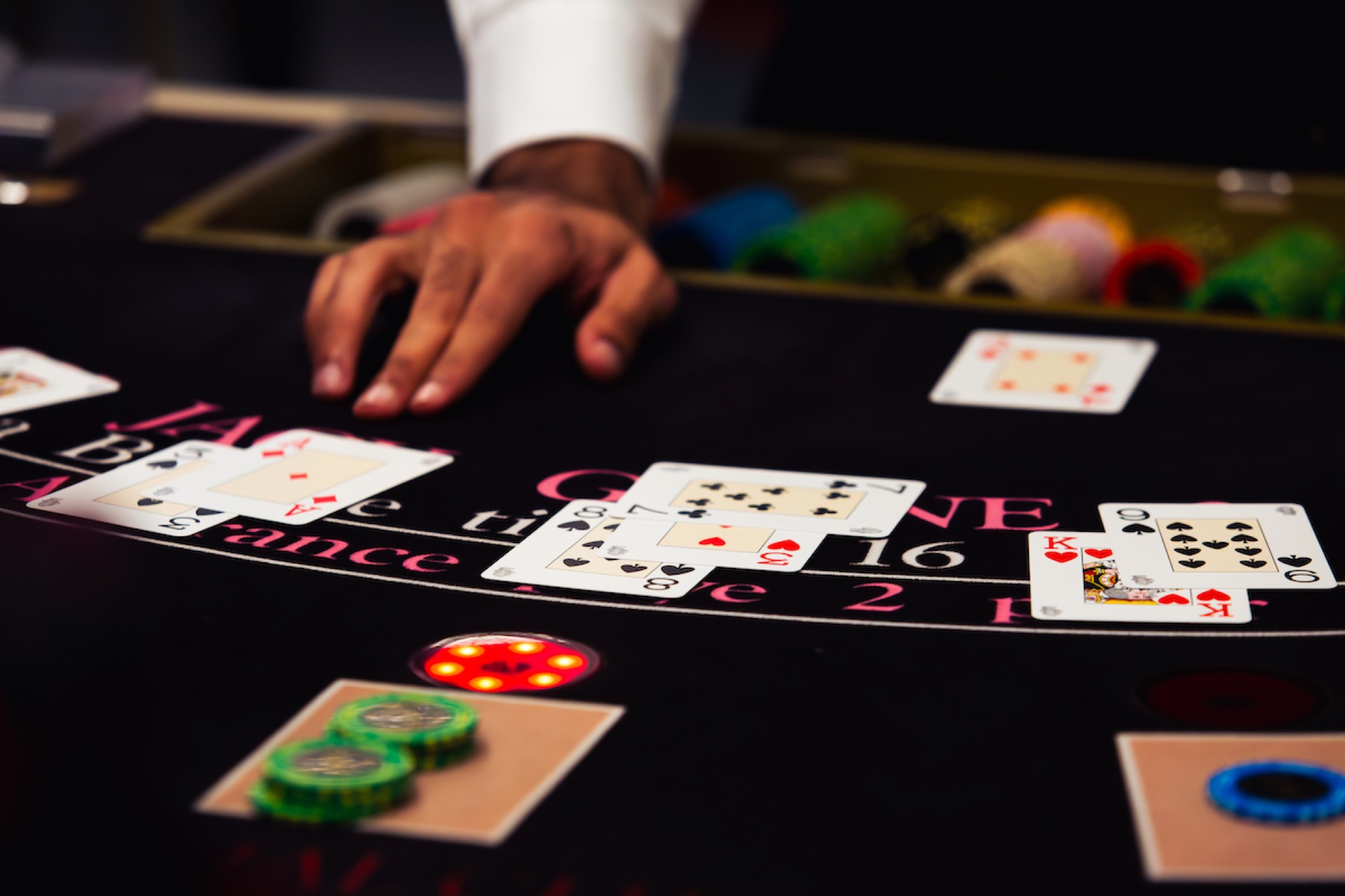 Table de Black Jack à l’Impérial Club Paris